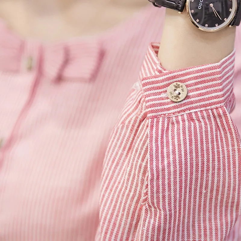 Shirts Pregnant Women Bow Spring Loose Pregnancy Top Blouses Fashion Striped Maternity Clothes Casual Shirtdress