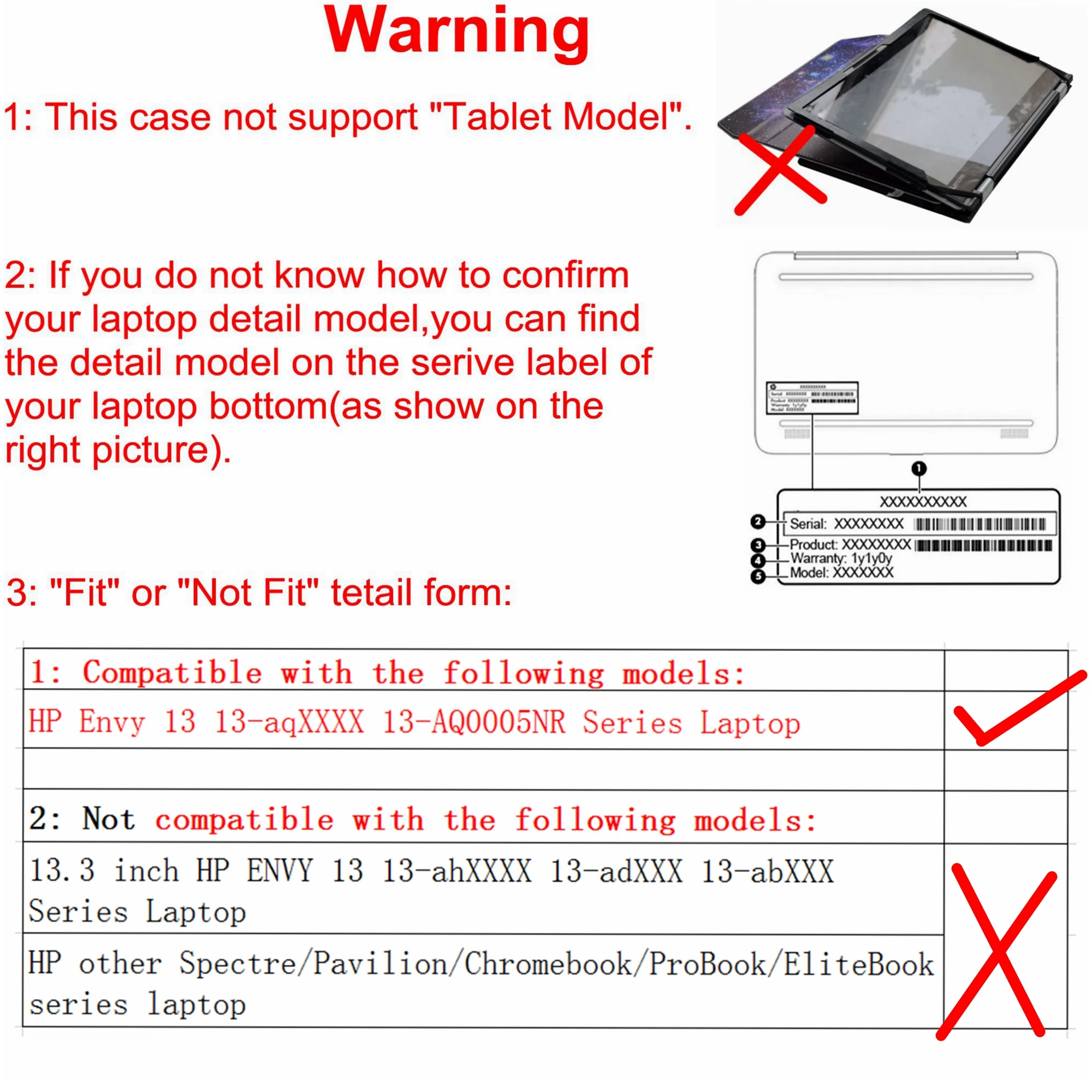Защитный чехол Alapmk для ноутбука 13," hp Envy 13 13-aqXXXX 13-AQ0005NR [не подходит Envy 13 13-ahXXXX 13-adXXX 13-abXXX]