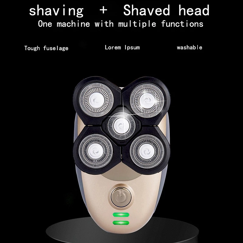 barbeador elétrico cabeças barba nariz orelha aparador