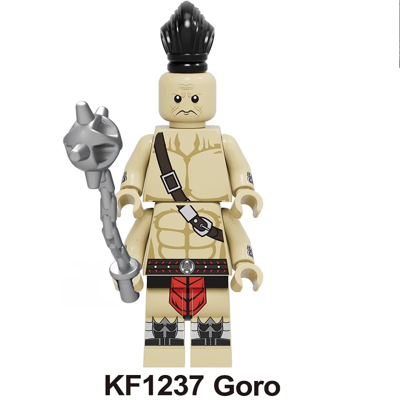 KF1237 20PCS No Box 20 штук, строительные блоки Mortal Kombat, Sub-Zero, Джони Кейдж, Горо, Райден, Барака, Скорпион, фигурки для детей, Подарочные игрушки KF6108 - Цвет: KF1237 20PCS No Box