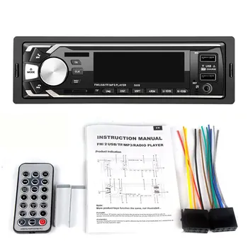 

12V Car Universal Wireless Car Mp3 Player Music Radio Mp3 Card Machine Colorful Edition 5009 AUX Audio Adapter MP3 Player