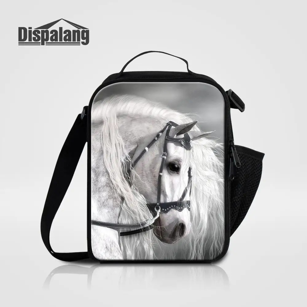 Lunch Bag10 Животные лошадь Печать термоизолированные сумки для обедов индивидуальный дизайн школы еда сумка-холодильник для студентов детей мальчик Пикник Ланчбокс - Цвет: Lunch Bag10