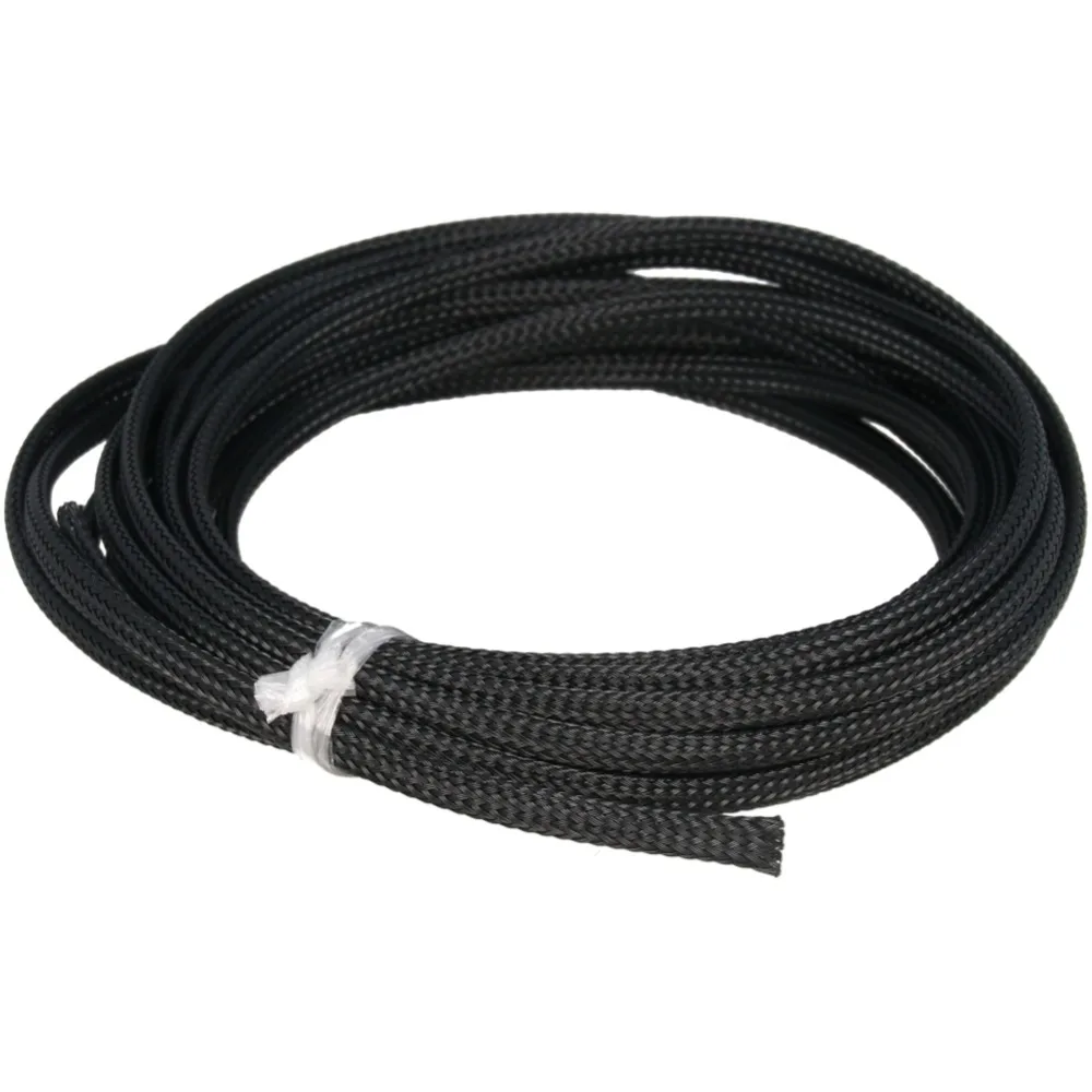4mm Width 5m Length Braided Protective Sleeve Corrosion-Resistant PET Braided Cable Insulation Sleeve Use To Wrap Protect Cables
