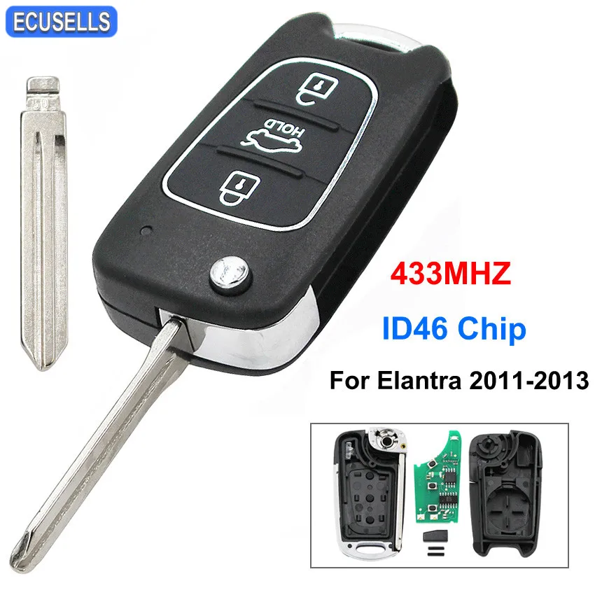 Модернизированный Складной Дистанционный автомобильный смарт ключ брелок 433 МГц