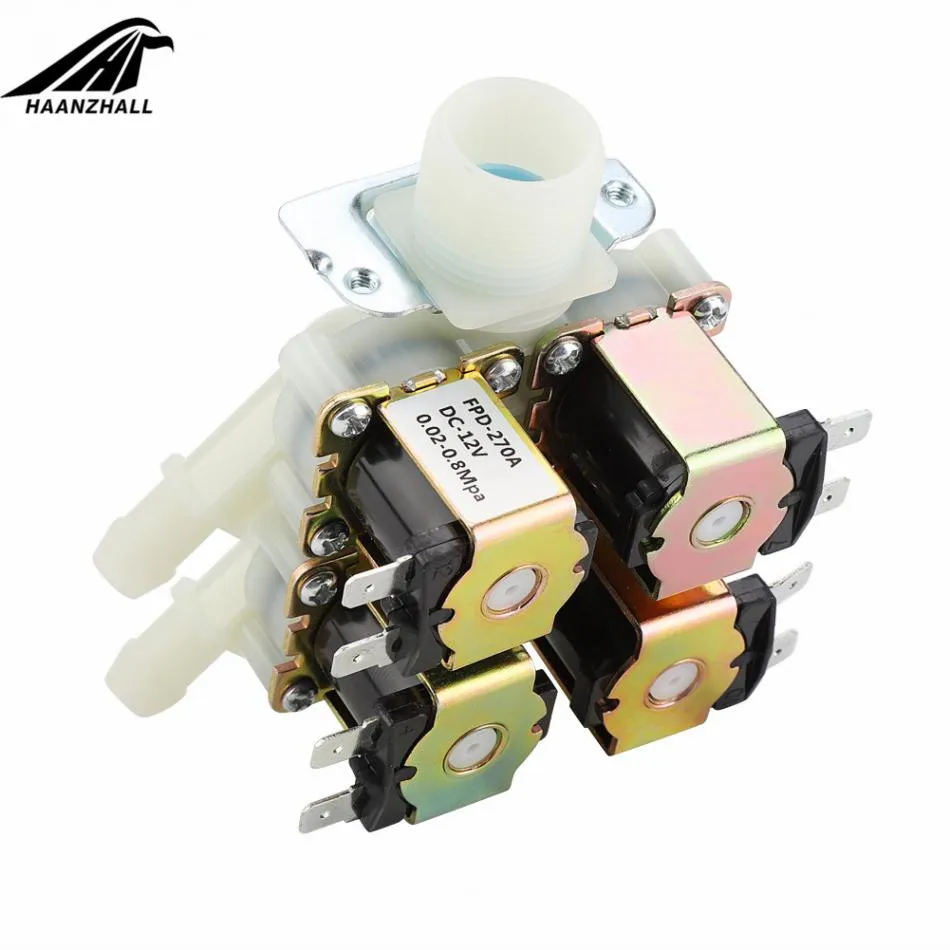 Пластиковый электромагнитный клапан 1 в 4