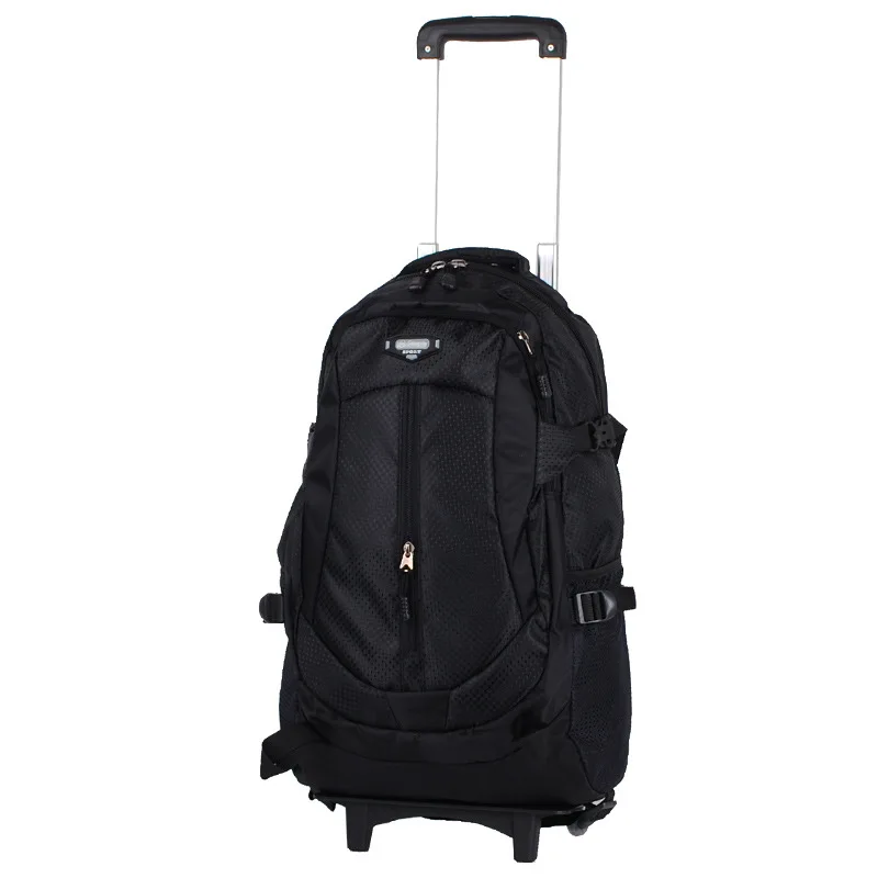 

Trolly School Travel Bag Men Rolling Luggage Trolley Women Boarding Box with Wheels Students Multi-function Wheeled Backpack