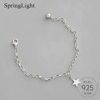

Springlight Exquisite Five-Point Star Bracelets Real 925 Sterling Silver Creative Popular Handmade Design Fine Jewelry Wholesale