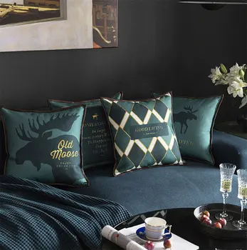 

Free Shipping!Trend retro deer geometric square throw pillow/almofadas case 43 adult teenage child,cushion cover home decore