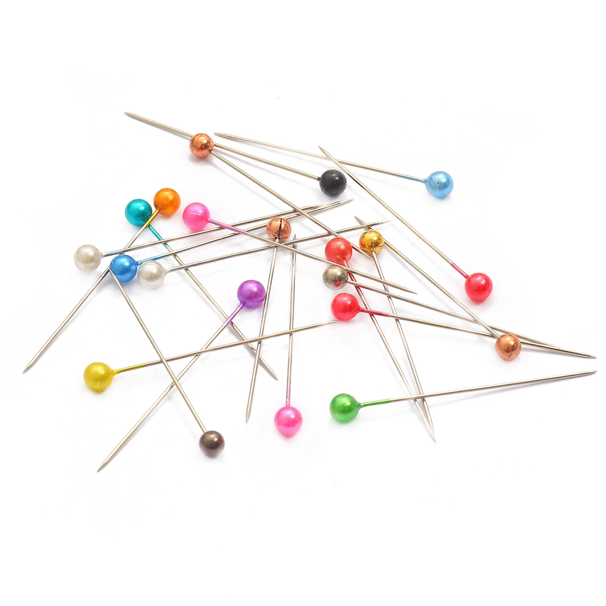 뜨거운 판매 100Pcs 바느질 핀 38mm 진주 공 머리 푸시 핀 양재 보석 장식에 대 한 스트레이트 퀼 팅 핀 DIY 바느질 도구