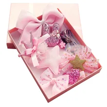 Детские милые украшения для волос, набор, заколка для волос, головной убор, повязка для волос, не повреждает волосы, Детская повязка на голову для принцессы, заколки для девочек