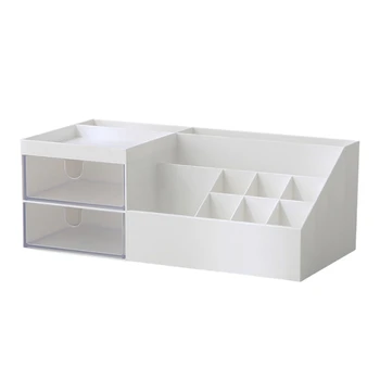 

Large Capacity Cosmetic Storage Box Women Makeup Drawer Desktop Cosmetic Organizer Jewelry Necklace Nail Polish Earring Holder