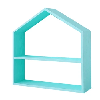 

Wood House Ornament Cupcake Stand Nordic Wedding Props Wood Cake Stand Blue