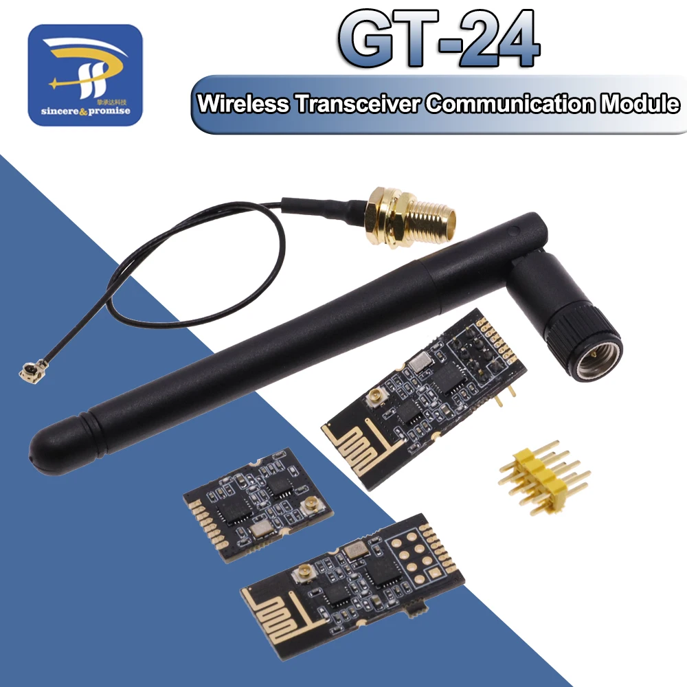 GT-24 Module De Communication NRF24L01 + PA + LNA/2.4Ghz-1100m