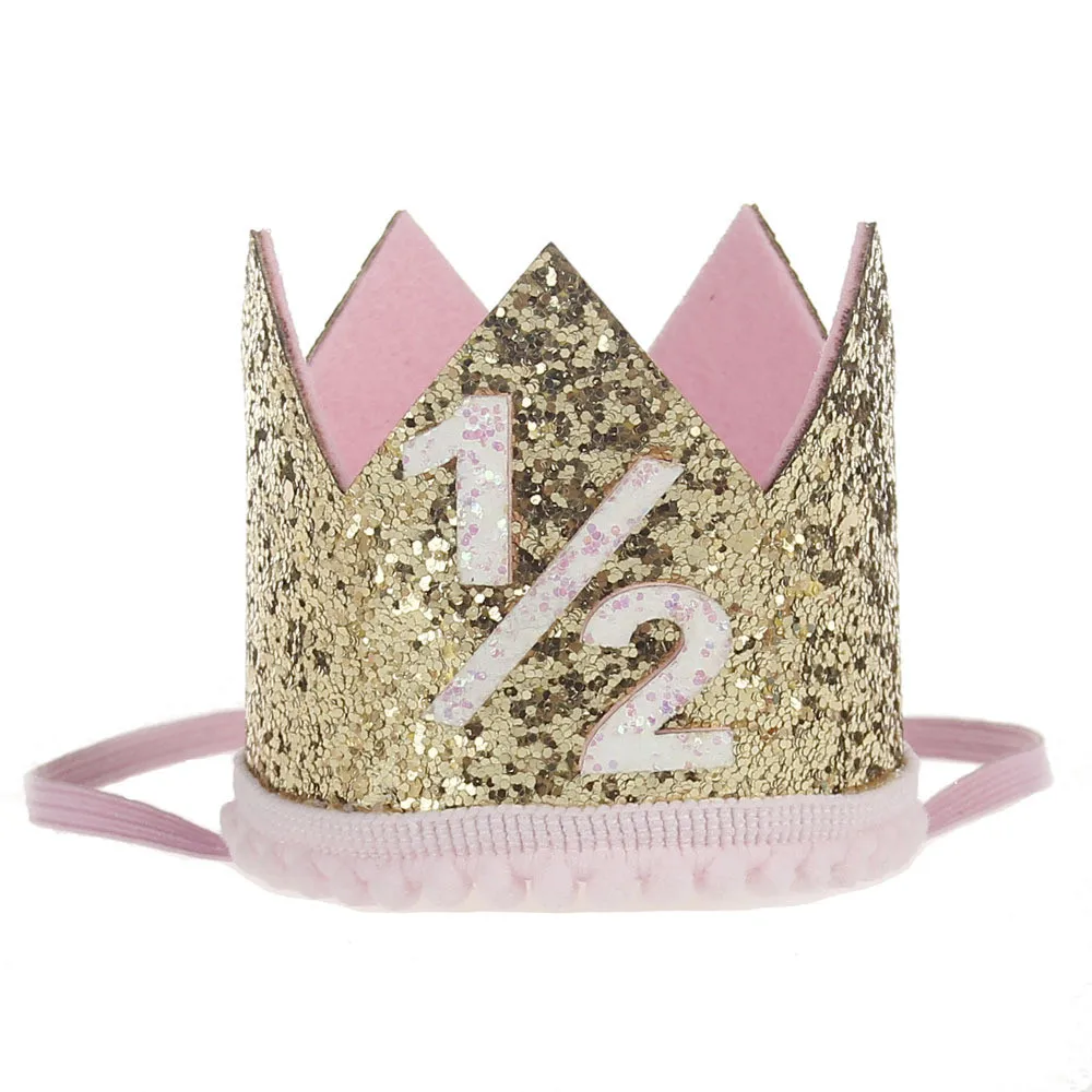  Baby Rose Flower Crown Headband Baby sequin crown hair band Lovely Kids Birthday Gift Photo Prop Hair Accessories