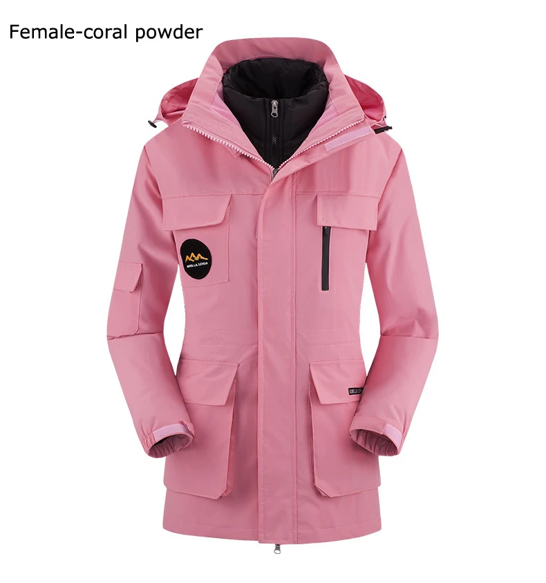 Зимняя спортивная куртка для мужчин, водоотталкивающая термальная куртка, куртка для горного туризма, одежда для отдыха на природе, 4XL, спортивное пальто для пешего туризма