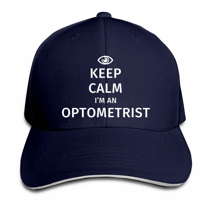 Keep Calm Im A Optometrist бейсбольная кепка для мужчин и женщин Кепка для водителя грузовика модная Регулируемая Кепка - Цвет: 2-Navy