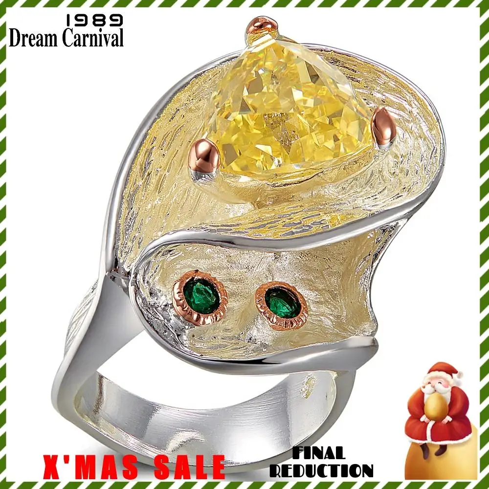 DreamCarnival 1989 TopBrand специальный дизайн витой вид Женская циркониевая обручальное кольцо серебро розовое золото цвет качественные ювелирные изделия WA11718