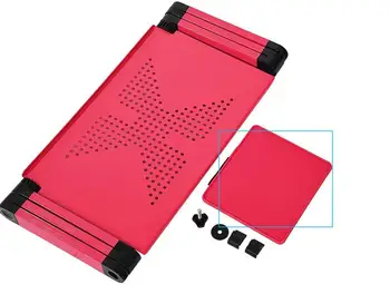 

Protable Foldable Aluminum Laptop Notebook Desk Table Mouse Tray