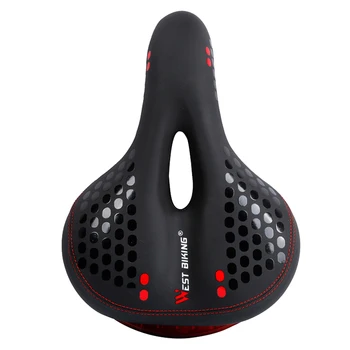 

1 Pc Bike Cushion Hollow Shock Absorption Bike Seat With Taillight Mountain Bike Seat for Sports