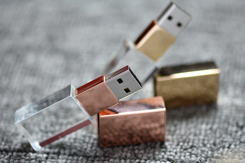 JASTER Кристальный usb палочки 3D Распечатать собственный логотип 4 Гб 16GGB флеш-накопитель USB 32 Гб 64 Гб прозрачное стекло(более 10 шт бесплатный логотип