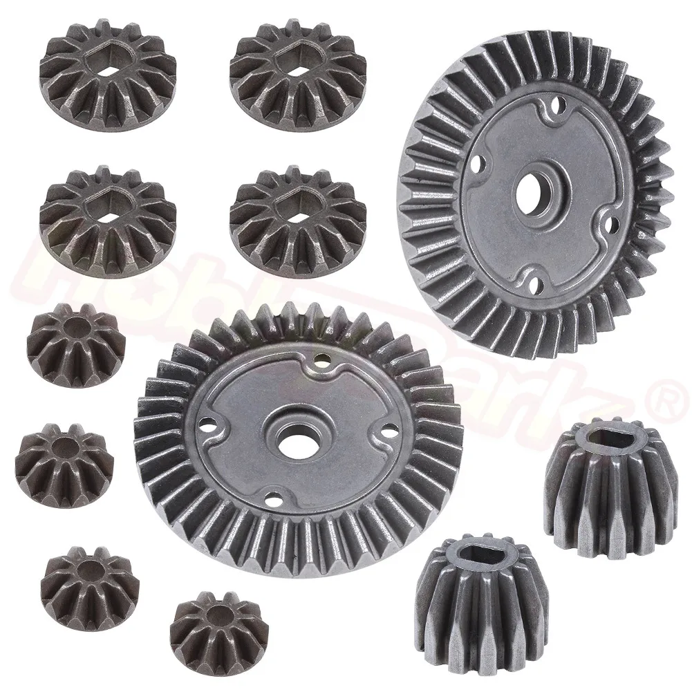 12 шт. Металл Diff Gear Set 10126 10127 10128 10129 для VRX Racing RH1043 RH1045 RH1043SC октановый XL EBL EBD RC 1/10