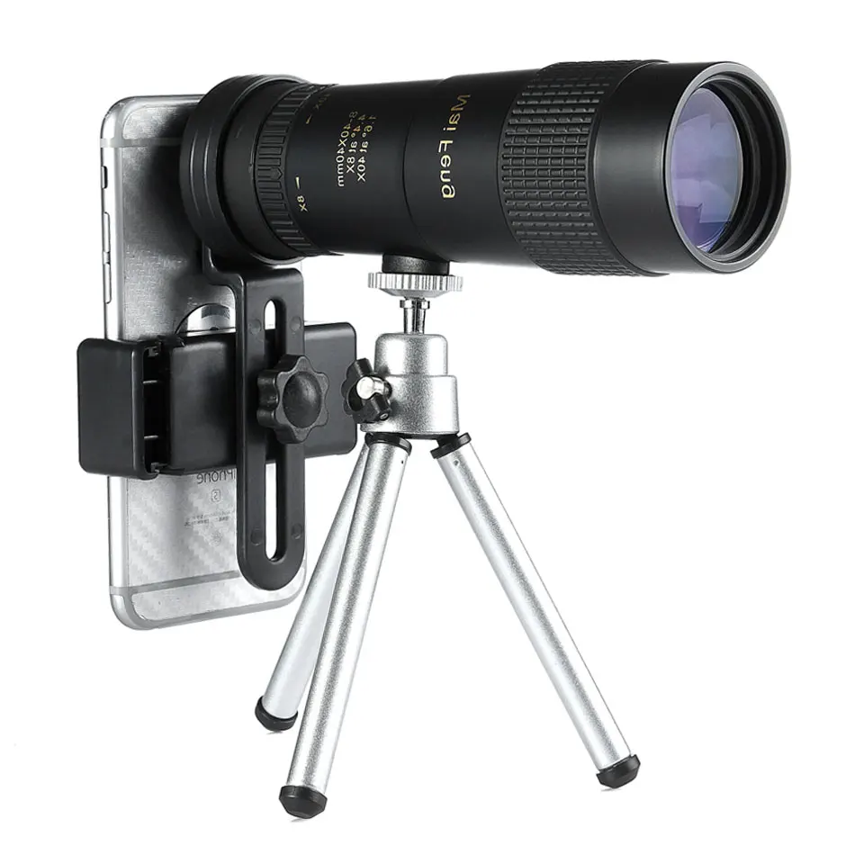 Монокулярный телескоп maifeng 8-40X40 10-30x30 zoom Мощный профессиональный телескоп портативный для кемпинга охоты Lll ночного видения - Цвет: 8-40X40 with tripod