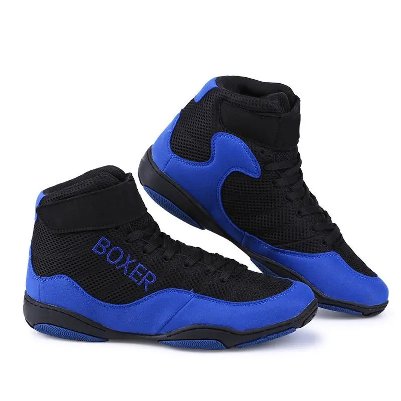 New Professional Boxing Shoes Men Big Size 35 47 Light Weight Wrestling Shoes Men High quality