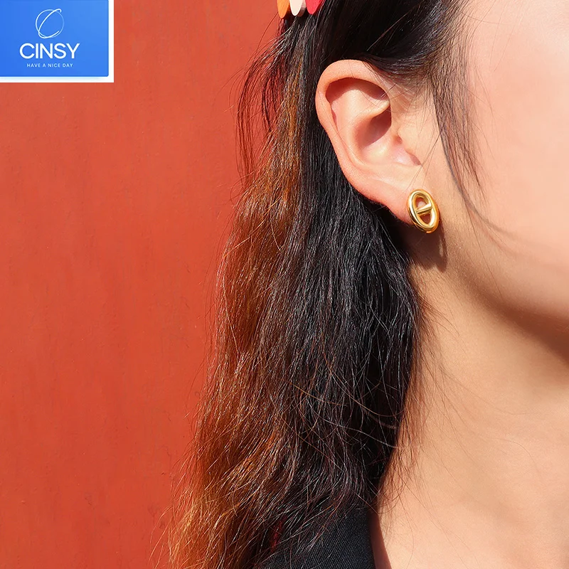 CINSY Jewelry Stainless Steel Earrings Kolczyki Brincos Piercing Christmas Aretes Earrings For Women Pendientes Mujer Earrings