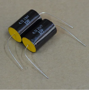 

2pcs Free shipping Taiwan Frequency Divider Dedicated Promise Copper Foot Capacitor XPP 4.7uf 250V 5%