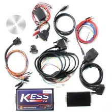 Онлайн V2.47 ЕС красный Kess V5.017 OBD2 менеджер Тюнинг Комплект KTAG V7.020 4 светодиодный Kess V2 5,017 программатор BDM K-TAG V2.25 программатор системного блока управления