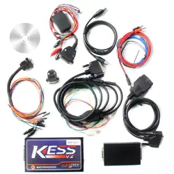 Онлайн V2.47 ЕС красный Kess V5.017 OBD2 менеджер Тюнинг Комплект KTAG V7.020 4 светодиодный Kess V2 5,017 программатор BDM K-TAG V2.25 программатор системного блока