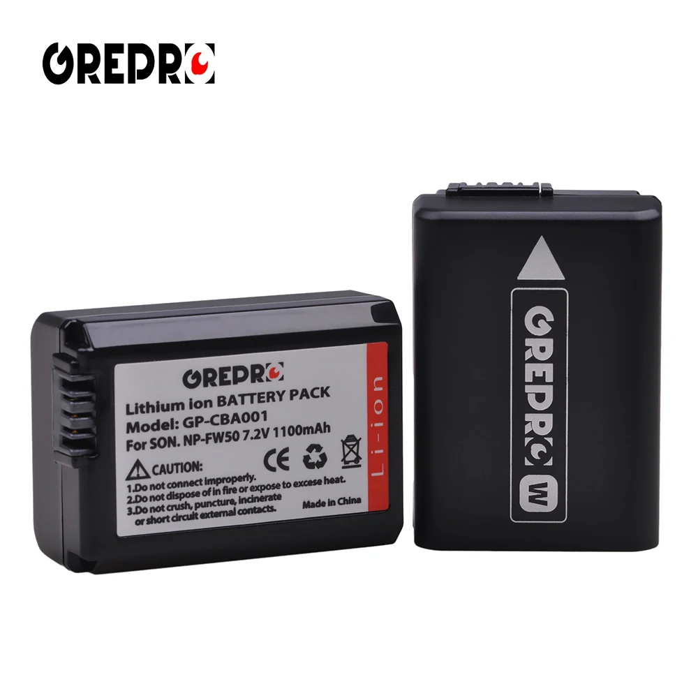 GREPRO NP-FW50 NP FW50 FW50 Батарея+ ЖК-дисплей USB Dual Зарядное устройство для sony A6000 5100 a3000 a35 A55 a7s II alpha 55 alpha 7 A72 A7R NEX-3