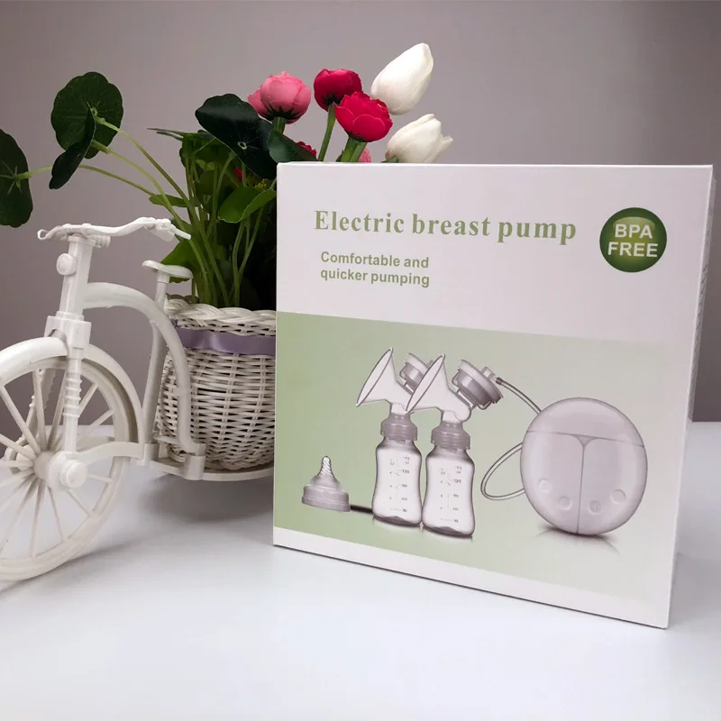 Breast Pump Bilateral Milk Pump Baby Bottle Postnatal Supplies Electric Milk Extractor Breast Pumps USB Powered Baby Feed