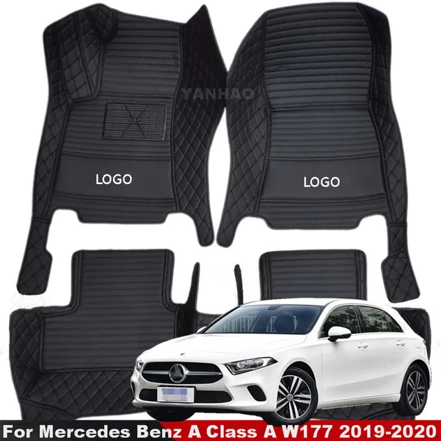 $US $68.60 Custom Car Floor Mats For Mercedes Benz A Class A W177 2019-2020 A Series Accessories Foot Pads Car Mats