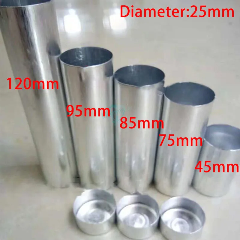 

50PCS high quality Dental Lab Aluminum Cartridge With Lip For Dental Lab Acrylic Denture Inject Acrylic Work Diameter 25mm