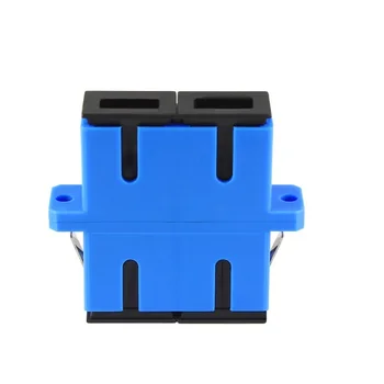 

100pcs/lot Fiber Adapter SM Duplex fiber Coupler Flange Joint SC-SC UPC Fiber Optic Adapter Connector