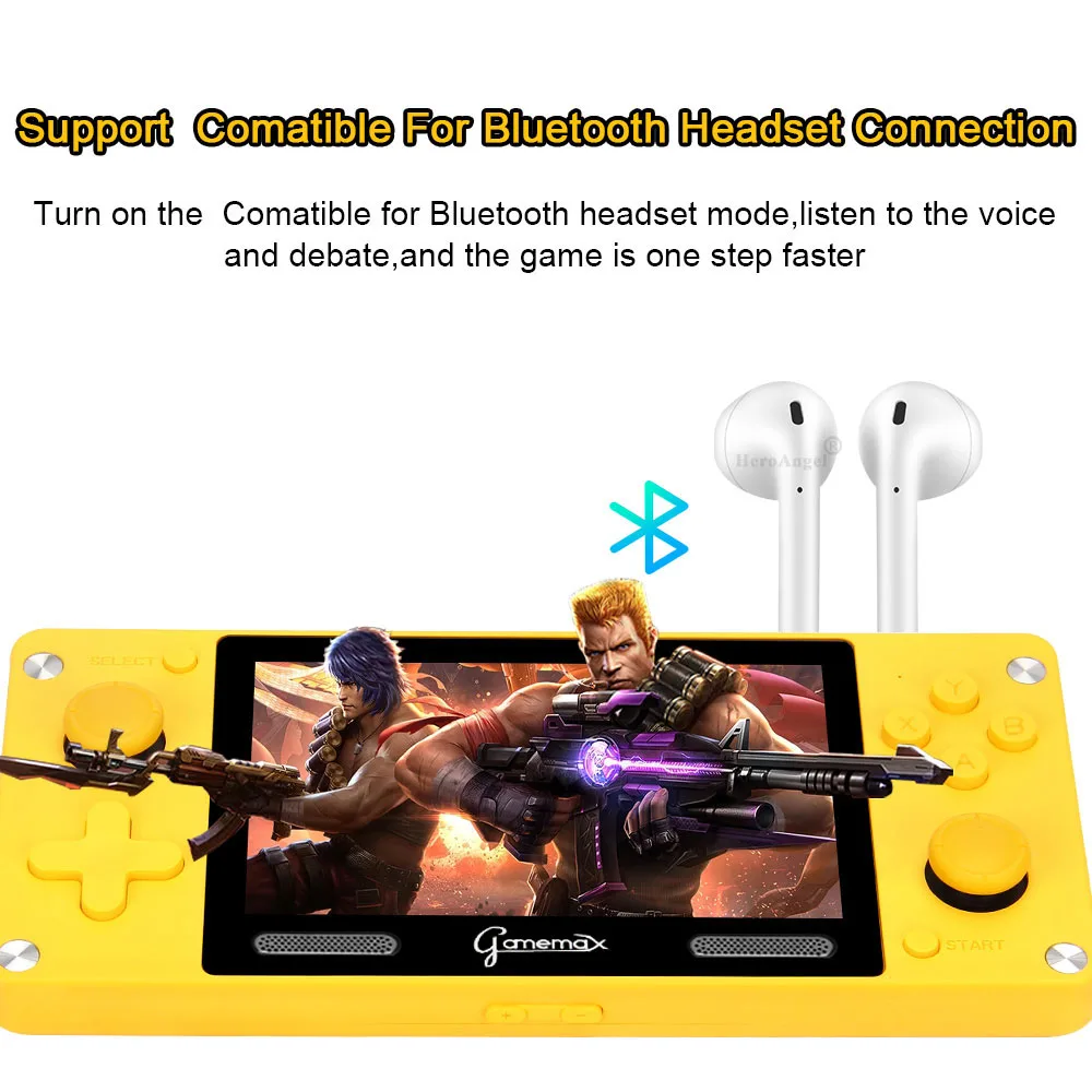 A380 Portable Handheld Video Game Console Built-in 3600+ Retro Games 4.0 Inch IPS Screen 9 Simulators 3D Rocker For Kids Gift