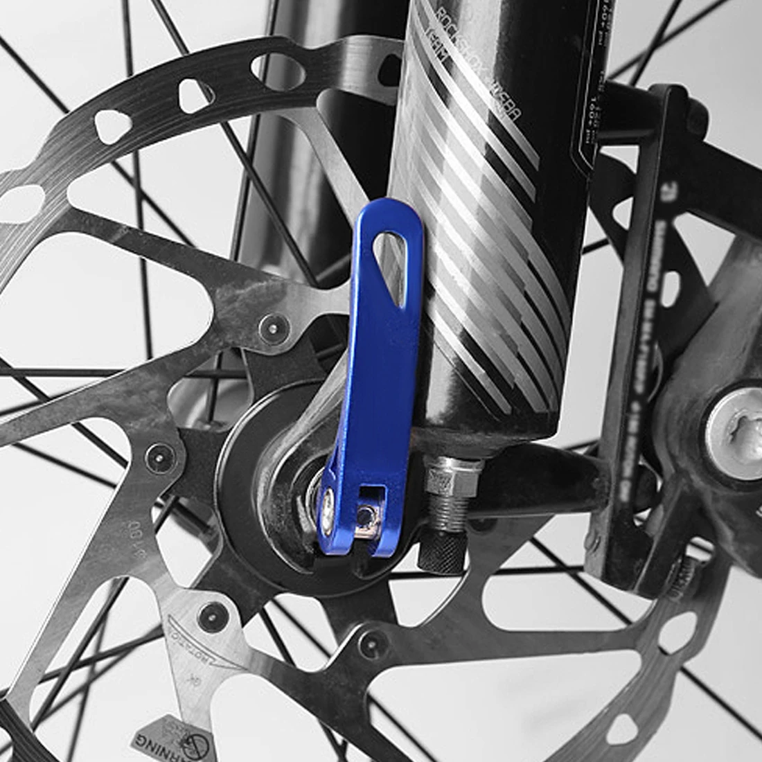 2x Набор велосипедов с рисунком в виде велосипеда передняя и задняя шина удлинение быстрый выпуск QR шампур черные горные велосипедные втулки
