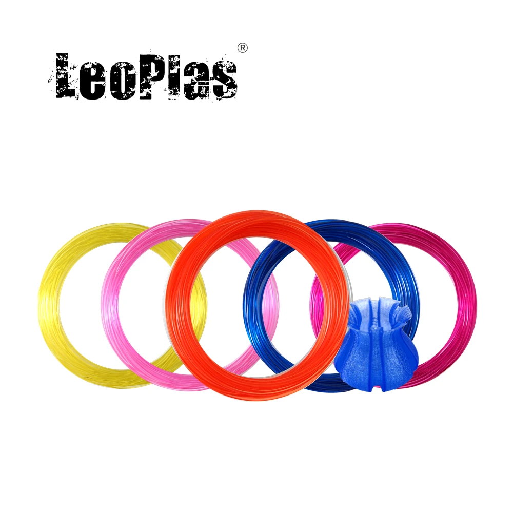 LeoPlas 1 75 мм 10 метров 25 г прозрачный ABS образец нити для 3D принтера расходные