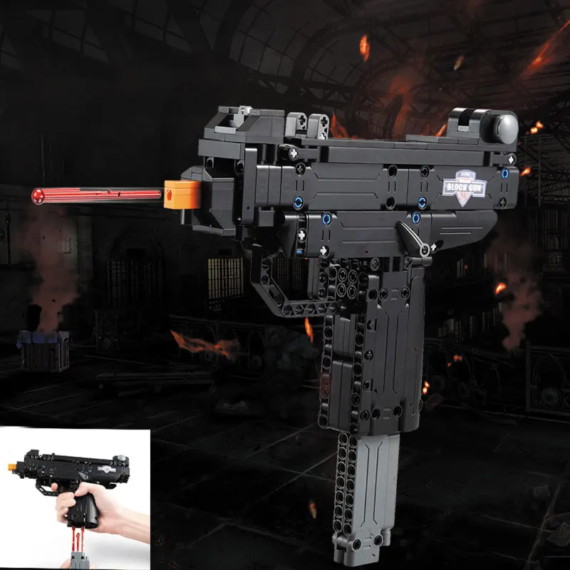 Новый пистолет Uzi Submachine Gun военные строительные блоки для Technic городская полиция