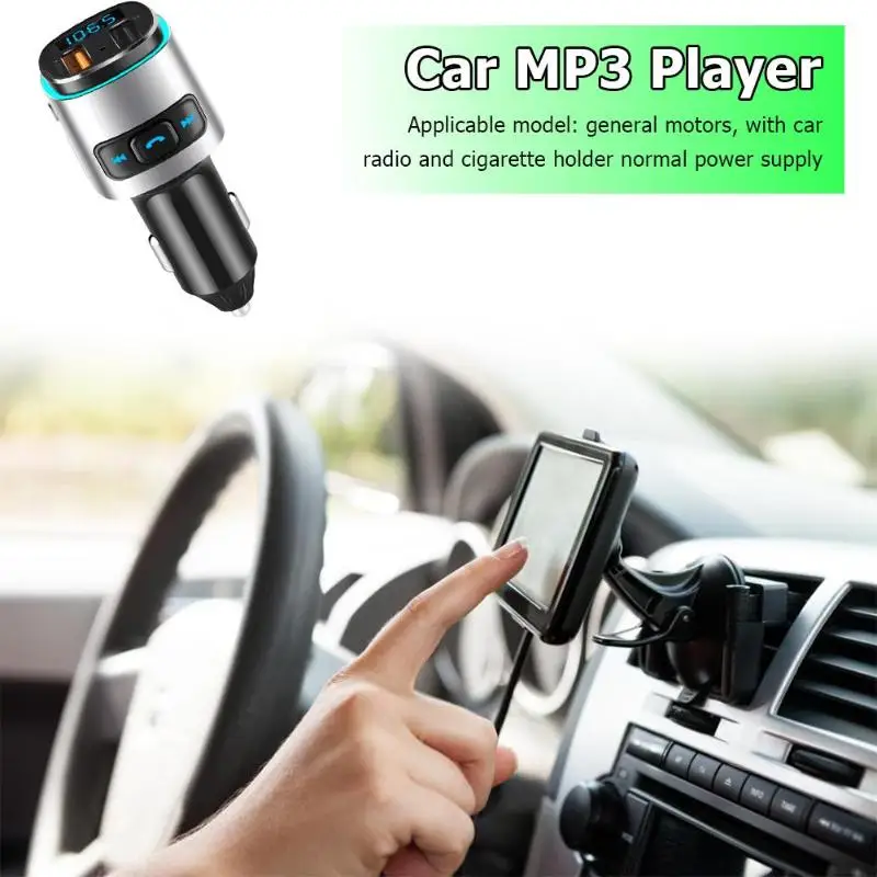 BC41 Bluetooth автомобильный комплект fm-передатчик MP3-плеер QC 3,0 двойное зарядное устройство USB