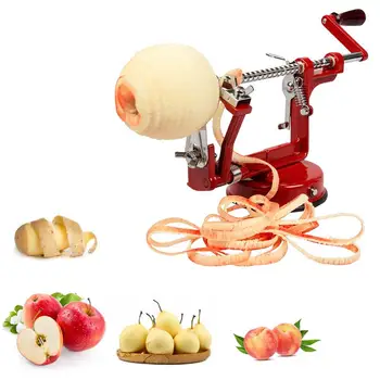 

3 in 1 Steel Fruit Potato Apple Machine Peeler Corer Slinky Slicer Cutter Kitchen Bar Home Hand-cranked Clipping Potato Peeler