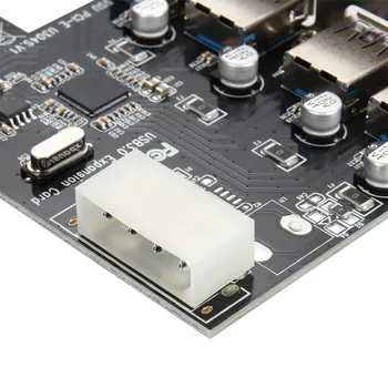

PCI-E PCI Express to 4 Ports USB 3.0 Hub Controller Card Adapter PR Sale