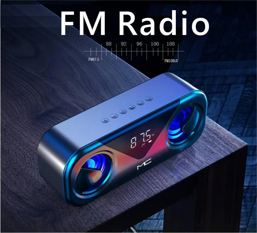 Беспроводной динамик FM-радио внешний портативный Бумбокс для домашнего