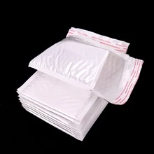 160*140 мм белая жемчужная пленка пузырьковый конверт курьерские Сумки водонепроницаемая упаковка почтовые пакеты бизнес-поставки 10 шт./упак