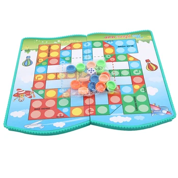 

Educational Board Game For Kids Children Toy Party Games Portable Folding Chess Game /Checkers/five-in-a-row/flying Chess Games