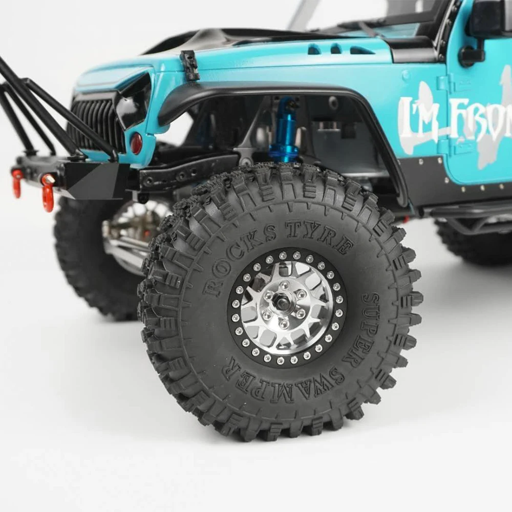 YEAHRUN металлический сплав 1," Beadlock Колесные диски для SCX10 TRX4 D90 CC01 TF2 1/10 RC Гусеничный