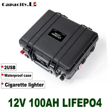 شراء12 فولت بطارية حزمة 100 فولت فوسفات RV بطارية Lifepo4 خلية 3.2v100 مع BMS ولاعة السجائر سيارات كهربائيّة لعبة غولف عربة عاكس