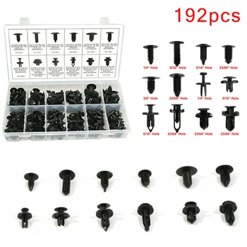 

192pcs Clips Push Pin Retainer Clips For Toyota For Honda 12 Kinds Of Rivets