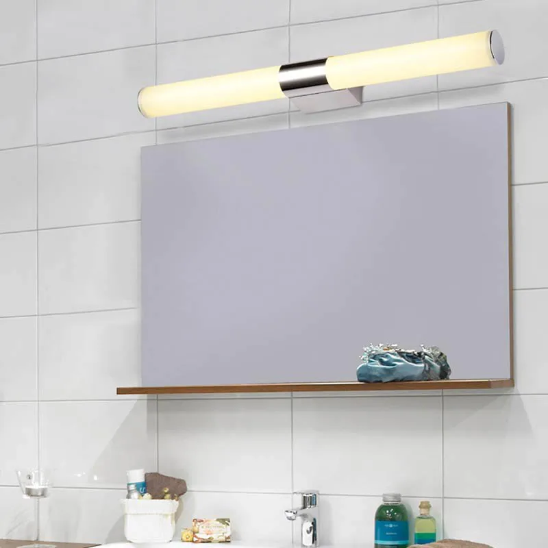 Светодиодный настенный светильник, зеркало для ванной комнаты, теплый белый/белый, настенный светильник, светильники из алюминия и